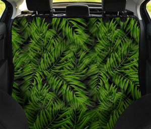 Night Tropical Palm Leaf Pattern Print Pet Car Back Seat Cover