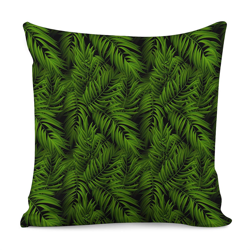 Night Tropical Palm Leaf Pattern Print Pillow Cover