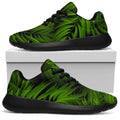 Night Tropical Palm Leaf Pattern Print Walking Shoes