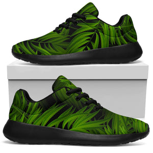 Night Tropical Palm Leaf Pattern Print Sport Shoes GearFrost