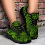 Night Tropical Palm Leaf Pattern Print Sport Shoes GearFrost