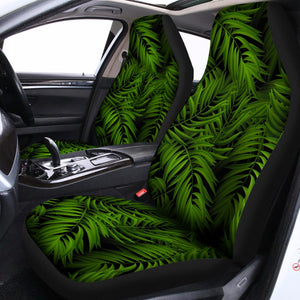 Night Tropical Palm Leaf Pattern Print Universal Fit Car Seat Covers