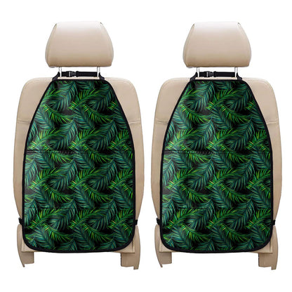 Night Tropical Palm Leaves Pattern Print Car Seat Organizers