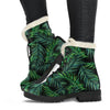 Night Tropical Palm Leaves Pattern Print Comfy Boots GearFrost