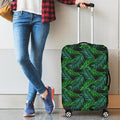 Night Tropical Palm Leaves Pattern Print Luggage Cover