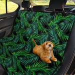 Night Tropical Palm Leaves Pattern Print Pet Car Back Seat Cover