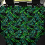 Night Tropical Palm Leaves Pattern Print Pet Car Back Seat Cover