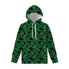 Night Tropical Palm Leaves Pattern Print Pullover Hoodie