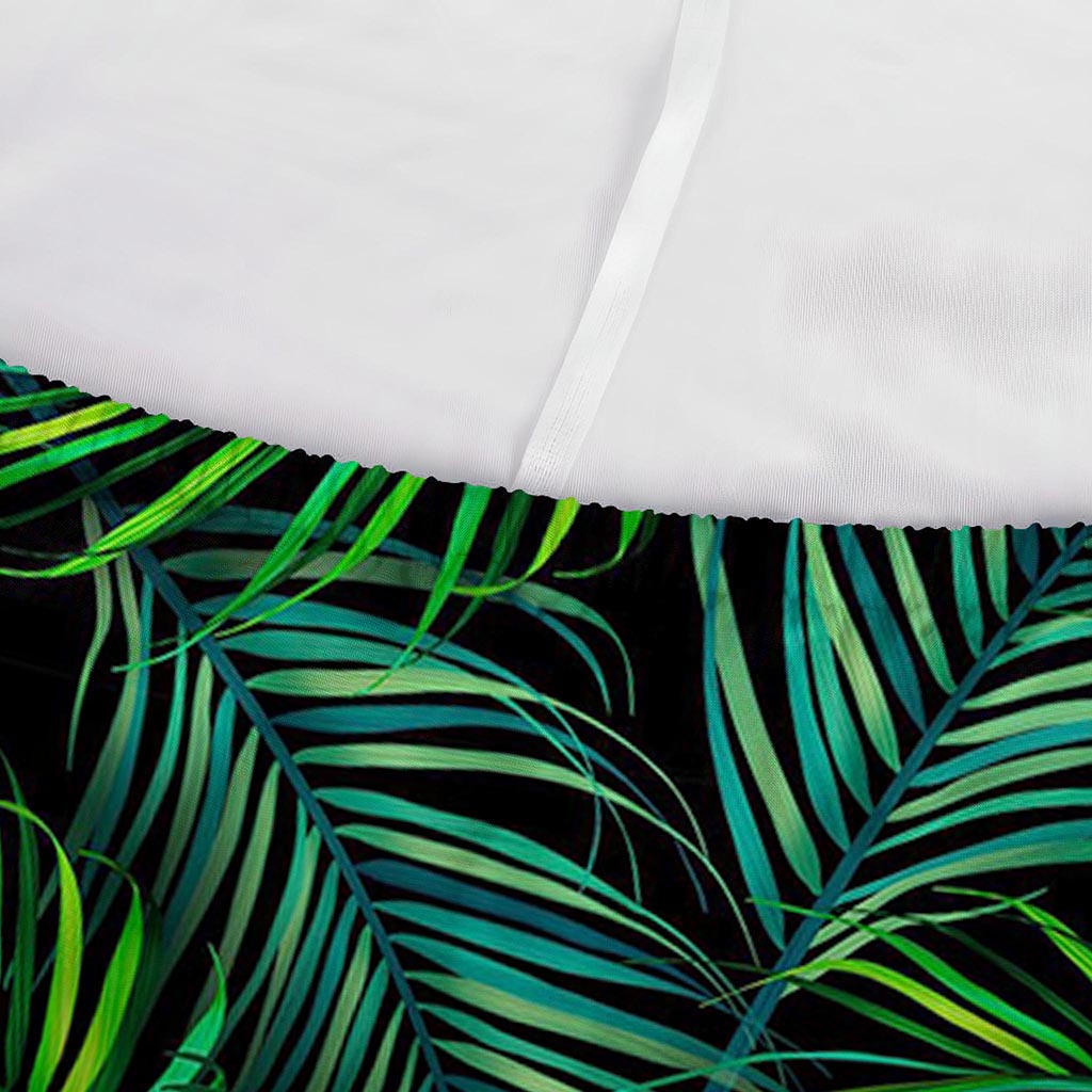 Night Tropical Palm Leaves Pattern Print Sofa Cover