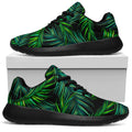 Night Tropical Palm Leaves Pattern Print Walking Shoes