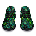 Night Tropical Palm Leaves Pattern Print Sport Shoes GearFrost