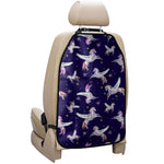 Night Winged Unicorn Pattern Print Car Seat Organizers