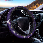 Night Winged Unicorn Pattern Print Car Steering Wheel Cover