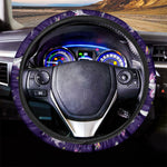 Night Winged Unicorn Pattern Print Car Steering Wheel Cover