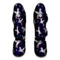 Night Winged Unicorn Pattern Print Muay Thai Shin Guards