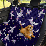 Night Winged Unicorn Pattern Print Pet Car Back Seat Cover