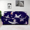 Night Winged Unicorn Pattern Print Sofa Cover