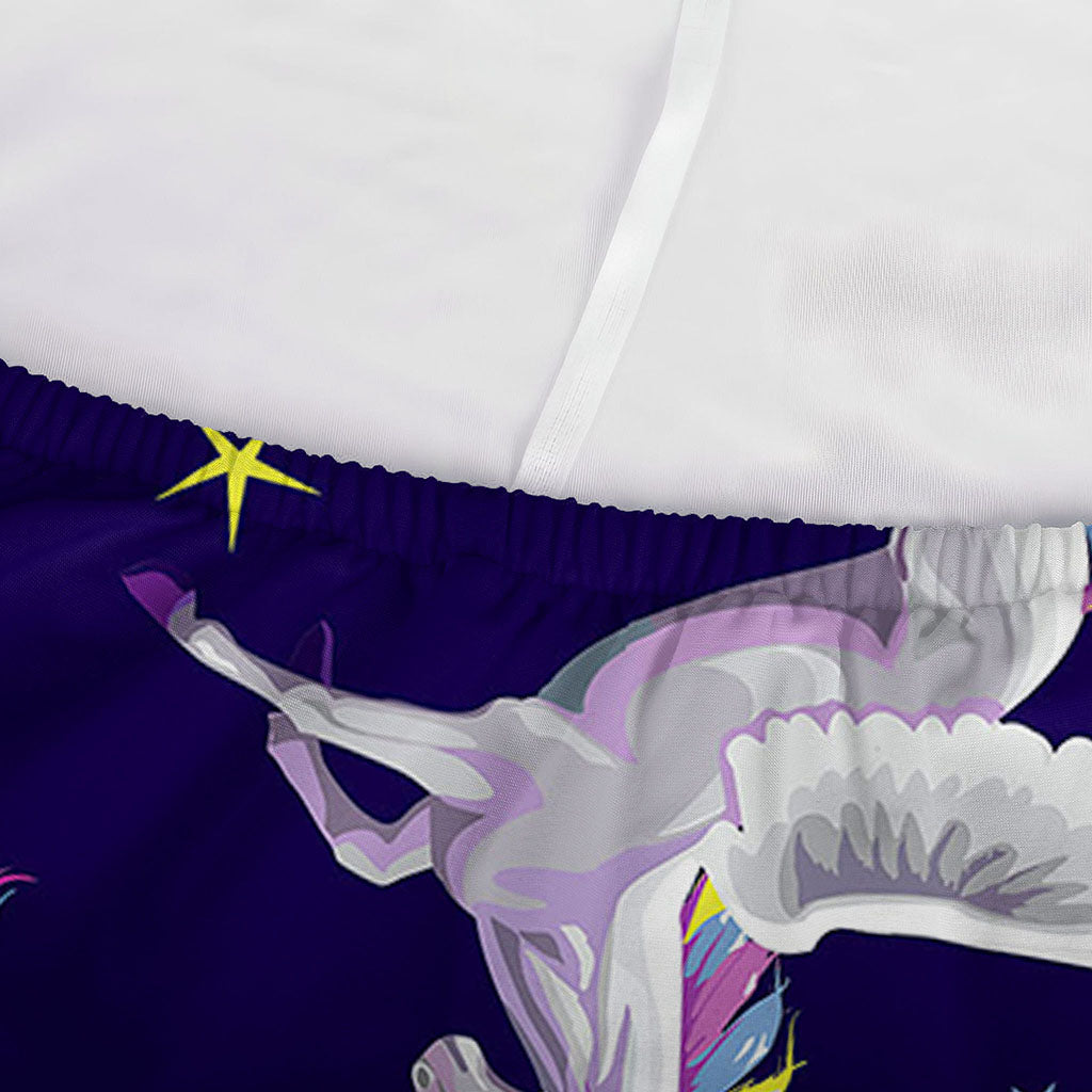 Night Winged Unicorn Pattern Print Sofa Cover