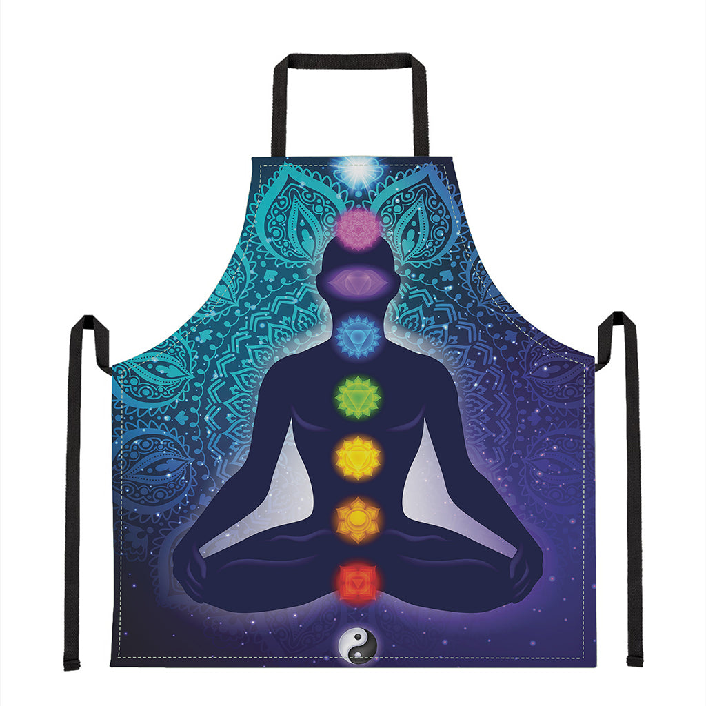 Nine Chakras Aura Print Apron