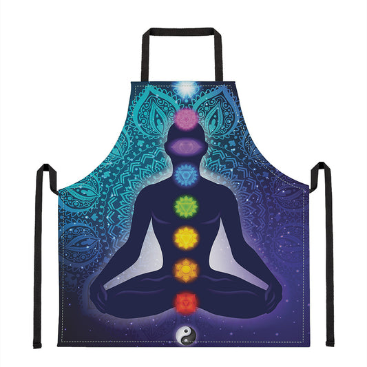 Nine Chakras Aura Print Apron
