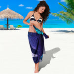 Nine Chakras Aura Print Beach Sarong Wrap
