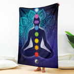 Nine Chakras Aura Print Blanket