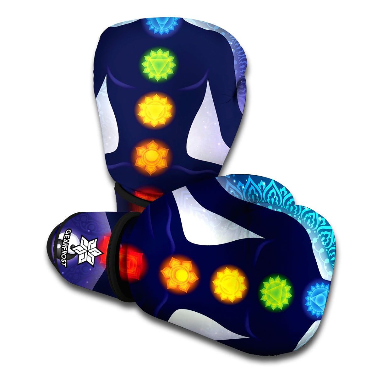 Nine Chakras Aura Print Boxing Gloves
