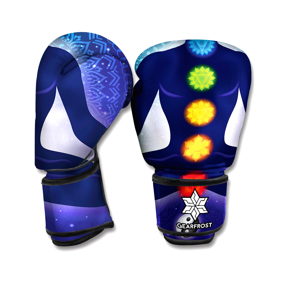 Nine Chakras Aura Print Boxing Gloves
