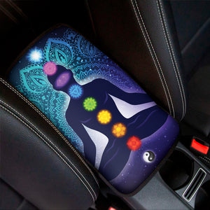 Nine Chakras Aura Print Car Center Console Cover