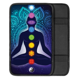 Nine Chakras Aura Print Car Center Console Cover