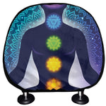 Nine Chakras Aura Print Car Headrest Covers