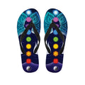 Nine Chakras Aura Print Flip Flops