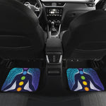 Nine Chakras Aura Print Front and Back Car Floor Mats