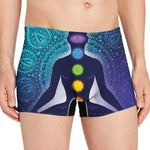 Nine Chakras Aura Print Men's Boxer Briefs