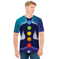 Nine Chakras Aura Print Men's T-Shirt