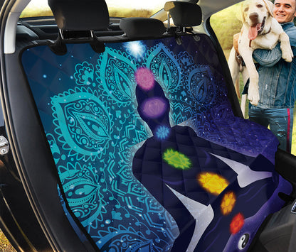 Nine Chakras Aura Print Pet Car Back Seat Cover