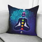 Nine Chakras Aura Print Pillow Cover