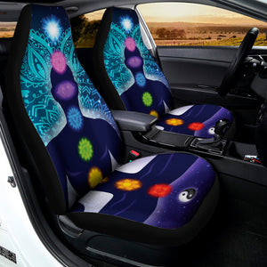 Nine Chakras Aura Print Universal Fit Car Seat Covers