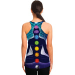 Nine Chakras Aura Print Women's Racerback Tank Top