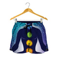 Nine Chakras Aura Print Women's Shorts