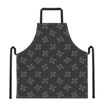 Ninja Shuriken Pattern Print Apron