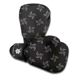 Ninja Shuriken Pattern Print Boxing Gloves