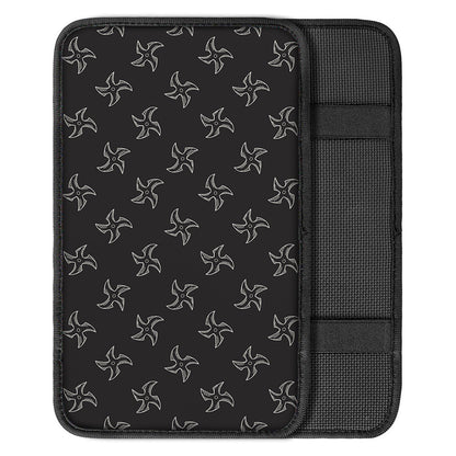 Ninja Shuriken Pattern Print Car Center Console Cover