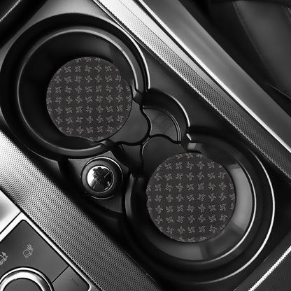 Ninja Shuriken Pattern Print Car Coasters