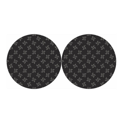 Ninja Shuriken Pattern Print Car Coasters