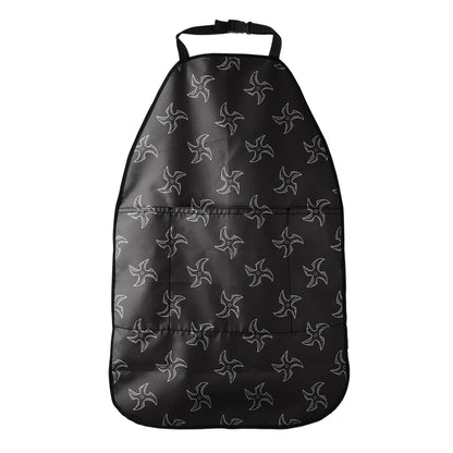 Ninja Shuriken Pattern Print Car Seat Organizers