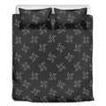 Ninja Shuriken Pattern Print Duvet Cover Bedding Set
