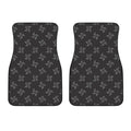 Ninja Shuriken Pattern Print Front Car Floor Mats