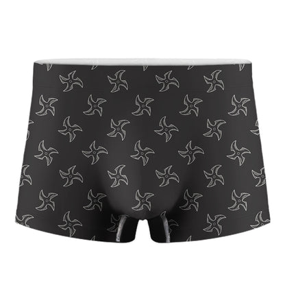 Ninja Shuriken Pattern Print Men's Boxer Briefs