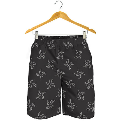 Ninja Shuriken Pattern Print Men's Shorts